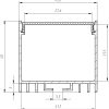 LED профиль алюминиевый, анодированный, серебро (ЛС40)