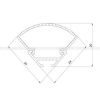 LED профиль алюминиевый угловой, анодированный, серебро (ЛСУ)