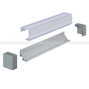 LED профіль алюмінієвий кутовий, анодований, срібло (ЛСУ)