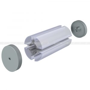 LED профіль алюмінієвий кутовий, анодований, срібло (ЛСУ)