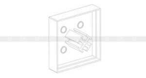 LED профіль алюмінієвий кутовий, анодований, срібло (ЛСУ) заглушка 1 схема LED профіль алюмінієвий кутовий, анодований, срібло (ЛСУ) заглушка 1