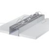 LED профиль алюминиевый врезной, анодированный, серебро (ЛСВ40)