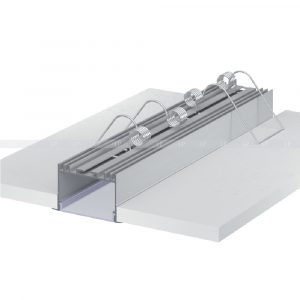 LED профіль алюмінієвий врізний, анодований, срібло (ЛСВ40)