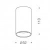 Светильник потолочный накладной TUB M S 110