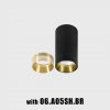 Светильник потолочный накладной TUB M S 110 черный