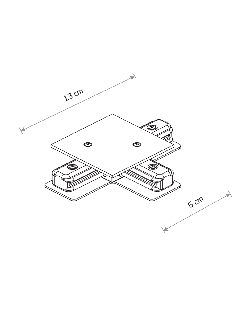 З'єднувач т-подібний PROFILE RECESSED TRACK 8834 - Зображення 2